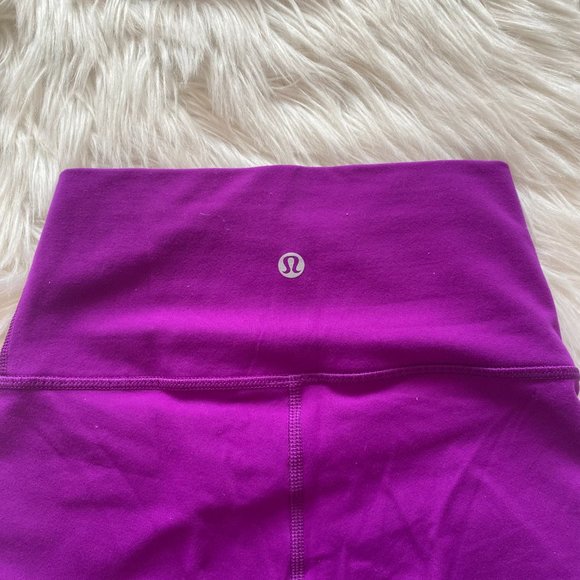 High Rise Purple Lululemon Leggings - Picture 3 of 4
